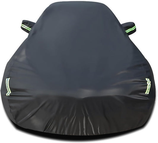 Car Cover Compatible with Cadillac CT4 2020-2025, Waterproof All Weather Car Cover with Cotton Lining, Rain Snow Sun Dust Car Covers with Reflective Strip and Windproof Straps, Outdoor Indoor