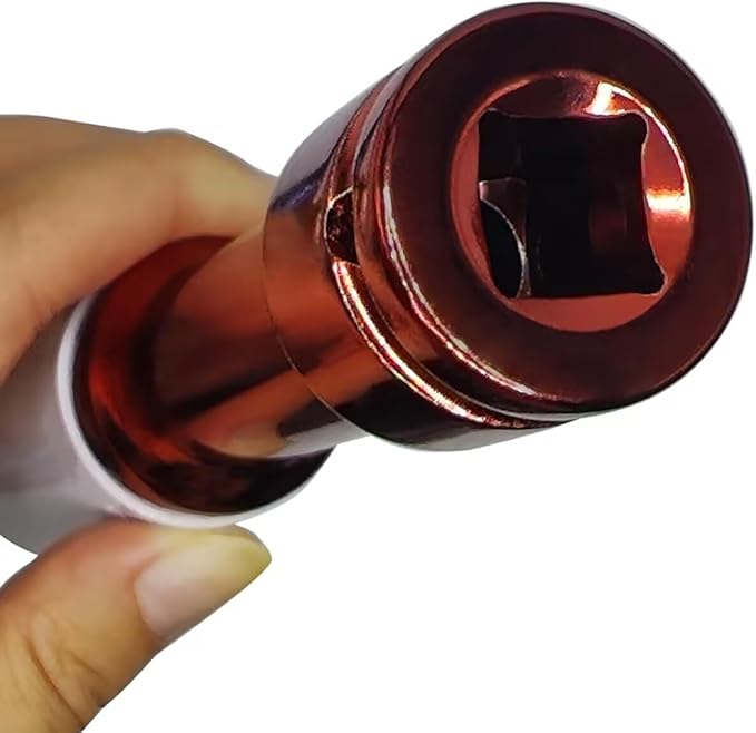 21mm 1/2" Extra-Long Thin Wall Wheel Protector Impact Deep Socket, Impact Drive Lug Nut Socket, Non-Marring Lug Nut Hand Repair Removal Tool