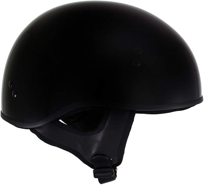 Hot Leathers Advanced Motorcycle DOT Skull Cap Classic Half Helmets Biker HLT