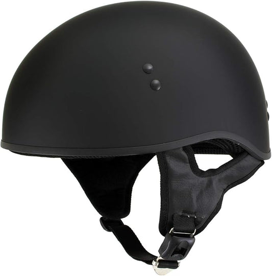 Hot Leathers Advanced Motorcycle DOT Skull Cap Classic Half Helmets Biker HLT