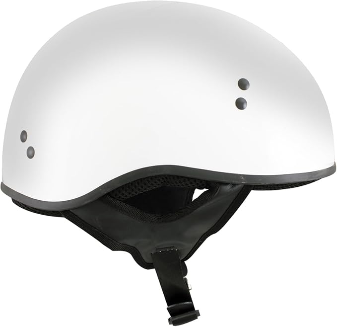 Hot Leathers Advanced Motorcycle DOT Skull Cap Classic Half Helmets Biker HLT