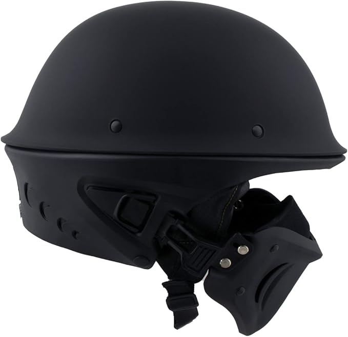 Milwaukee Helmets Open Face 3/4 Motorcycle Biker Rider Helmets MPH98XX - Medium