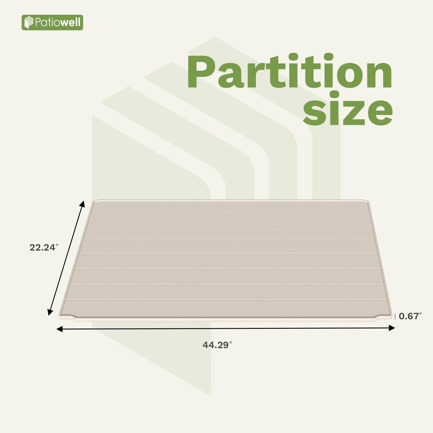 Patiowell Shelf of Plastic Outdoor Storage Cabinet, 26/50 Cu Ft Lockable Outdoor Storage Shed Waterproof Patio Tools Storage Box (2 Shelves),Beige