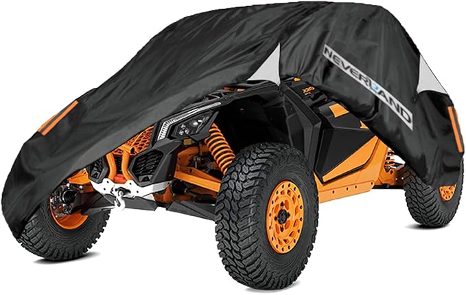 NEVERLAND UTV Cover Waterproof - All Weather Protection UTV Cover Compatible with RZR Polaris Ranger Yamaha Rhino Can-Am Commander Defender Honda Pioneer Sxs