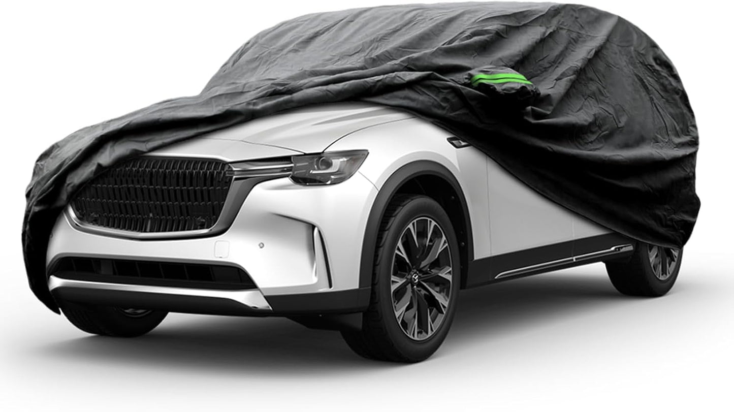 Proadsy 2025 Upgrade Car Cover Custom Fit for 2024 2025 Mazda CX-90, Waterproof All Weather for Automobiles, Full Exterior Cover Rain Snow Sun Protector Indoor Outdoor Car Cover