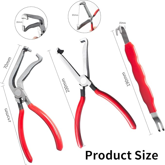 3PCS Electrical Disconnect Pliers, Upgrade Electrical Connector Pliers, Automotive Electrical Connector Removal Tool, Automotive Electrical Terminal Connector Separator Removal Tool for Cars