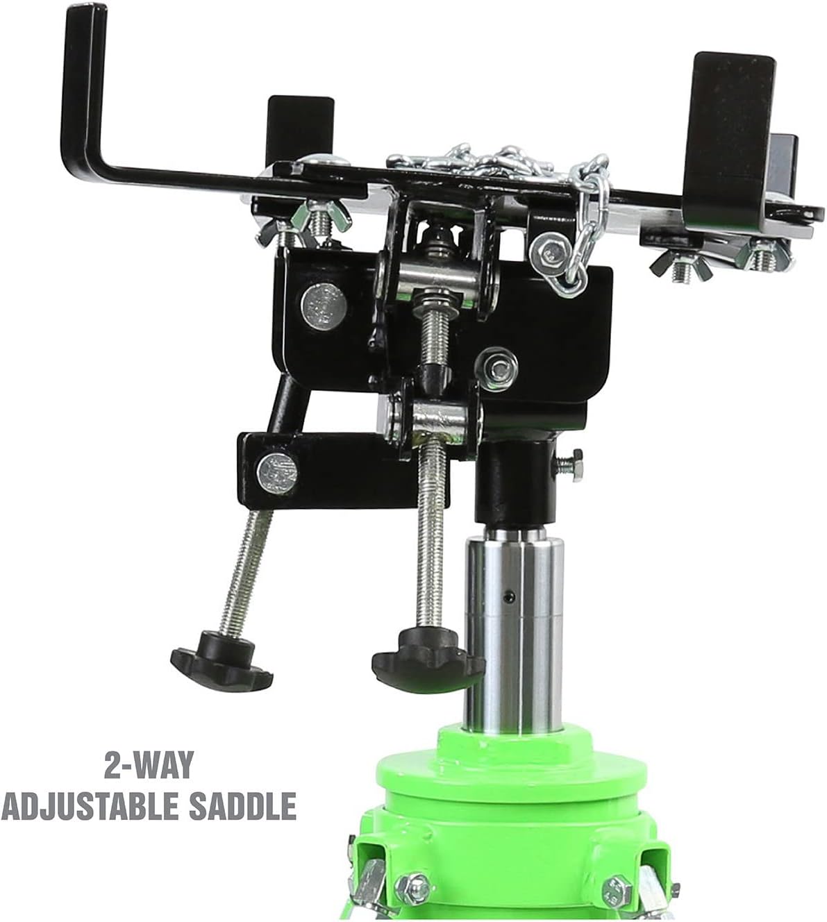 OEMTOOLS 26842 Transmission Jack, 1 Ton 2 Stage Telescoping High Lift, 37.5-76 Inch Height, Quick Assembly, Stable Hydraulic System, Heavy-Duty Construction