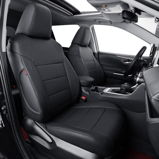 coverdream Corolla Cross Leather Seat Covers Custom Fit for 2023-2026 Toyota Corolla Cross Hybrid S,SE,XSE,Nightshade SUV,Fully Covered,Luxury Waterproof Car Seat Protector(Full Set,Black)