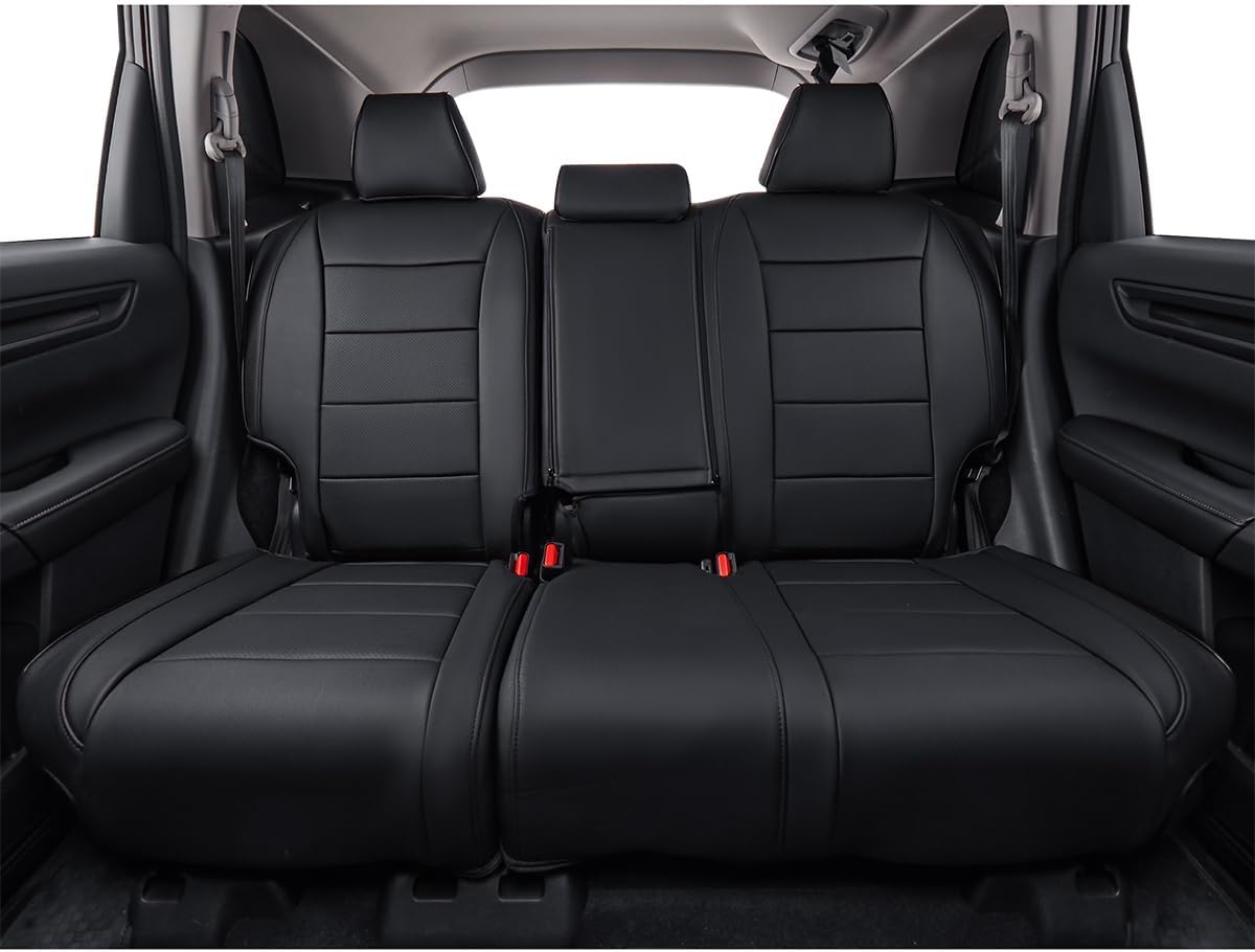 EKR Sportage Seat Covers Custom Fit for KIA Sportage Hybrid EX/SX Prestige & Plug-in Hybrid X-Line/X-Line Prestige 2023-2026 Leather Car Seat Cover Full Set-Faux Leather(Black)