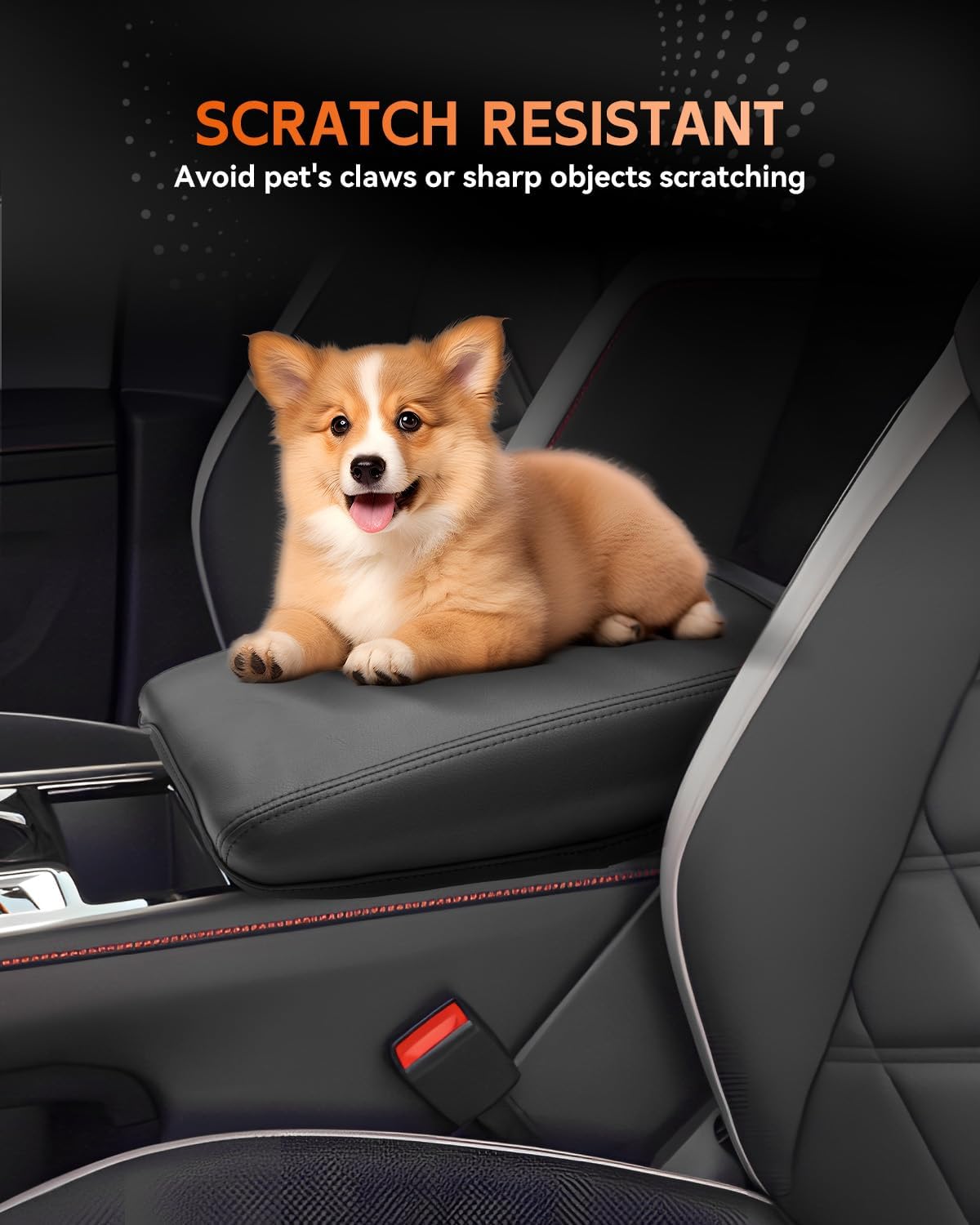 CDEFG for Volkswagen Atlas 2024 2025 Center Console Cover Armrest Box Cover for VW Atlas (SE, Peak Edition, SEL, Cross Sport, SEL Premium R-Line) Accessories Console Arm Rest Protector