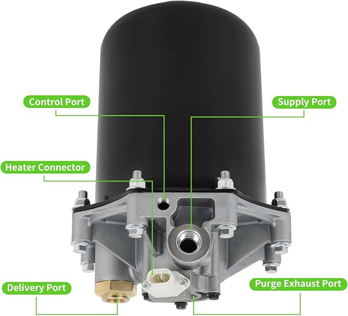 Air Dryer 12 Volt Direct Replacement for AD-9 Style 109685, 065225 DC Heater