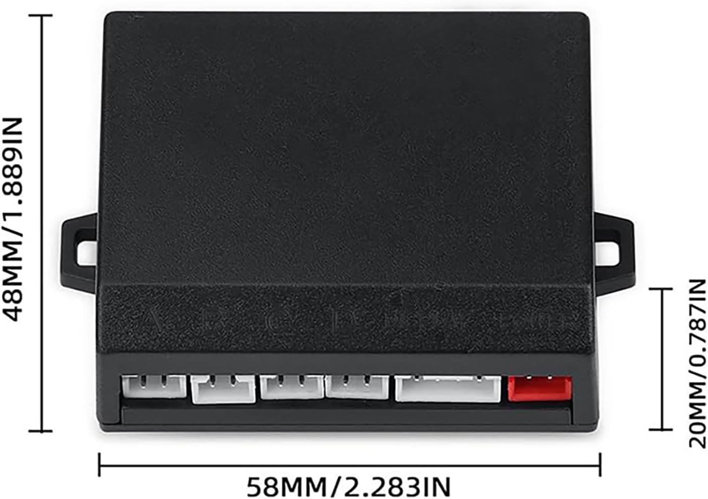 Car Reverse Backup Parking Sensor Radar System kit The LED Display with 3 Colors can Both Shows Distance Data and warn You with beep Sound Adjustable Volume Compact and Easy to Install（Champagne Gold）