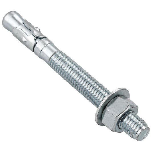 5/16x2" 10Pcs Inch Standard Fasteners for Heavy-Duty Zinc Wedge Anchors for Cement and Concrete