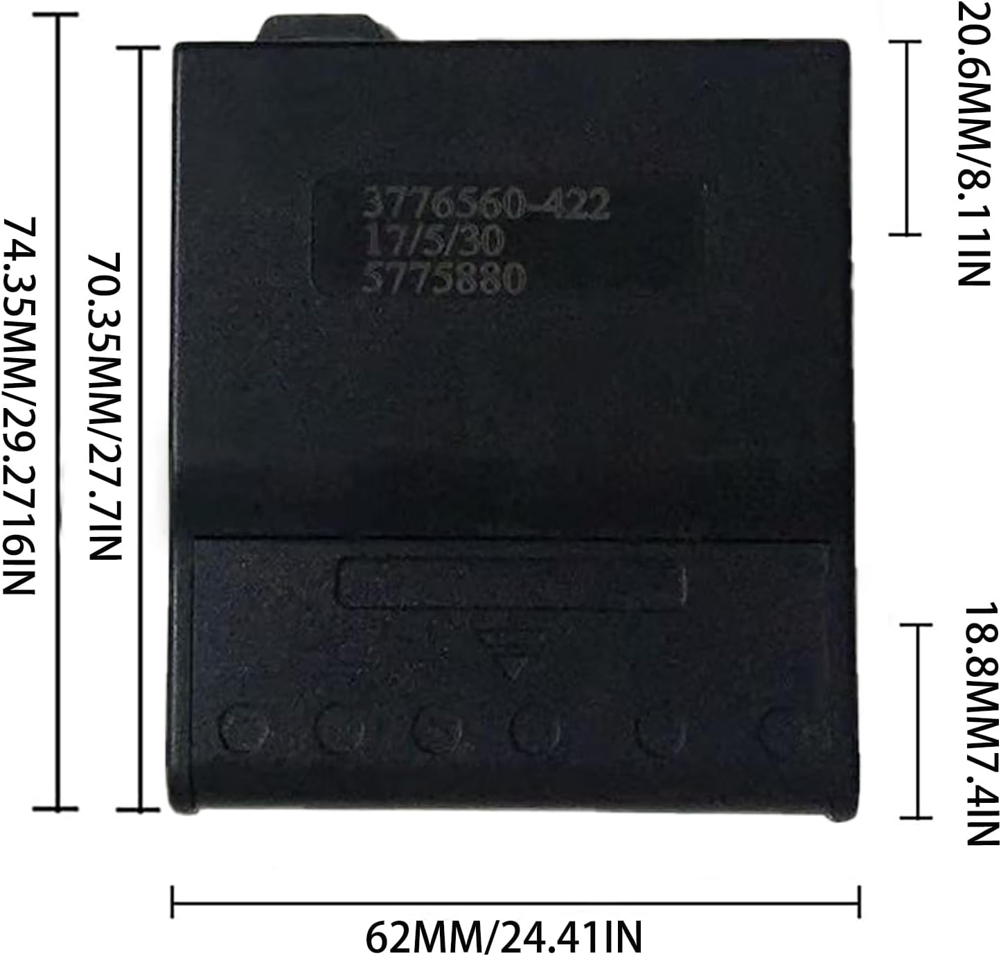 Pickup Truck Backup Radar System - Four 5.95m Sensors for Rear Installation, Compatible with Front Bumper Mounting - Enhance Safety & Visibility（Black）