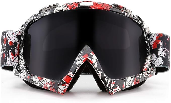 SPOSUNE Dirt Bike ATV Goggles UV400 Motorcycle Goggles for Men Women Youth Motocross Riding Goggles Windproof Dustproof