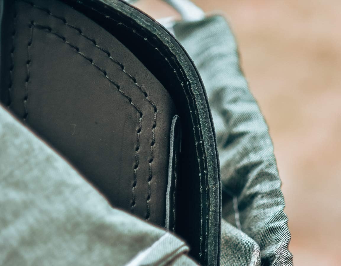 Outsider, motorcycle leather saddle bag for Harley Softail, tool bag with bottle pocket