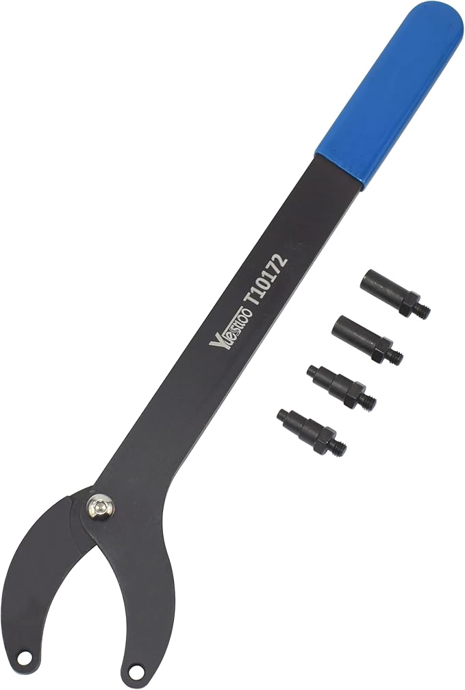 Engine Timing Belt Change Tool Kit Against Timing Pulley Holder Tool, Compatible with VW Golf VAG 3036 T10172, with Gloves