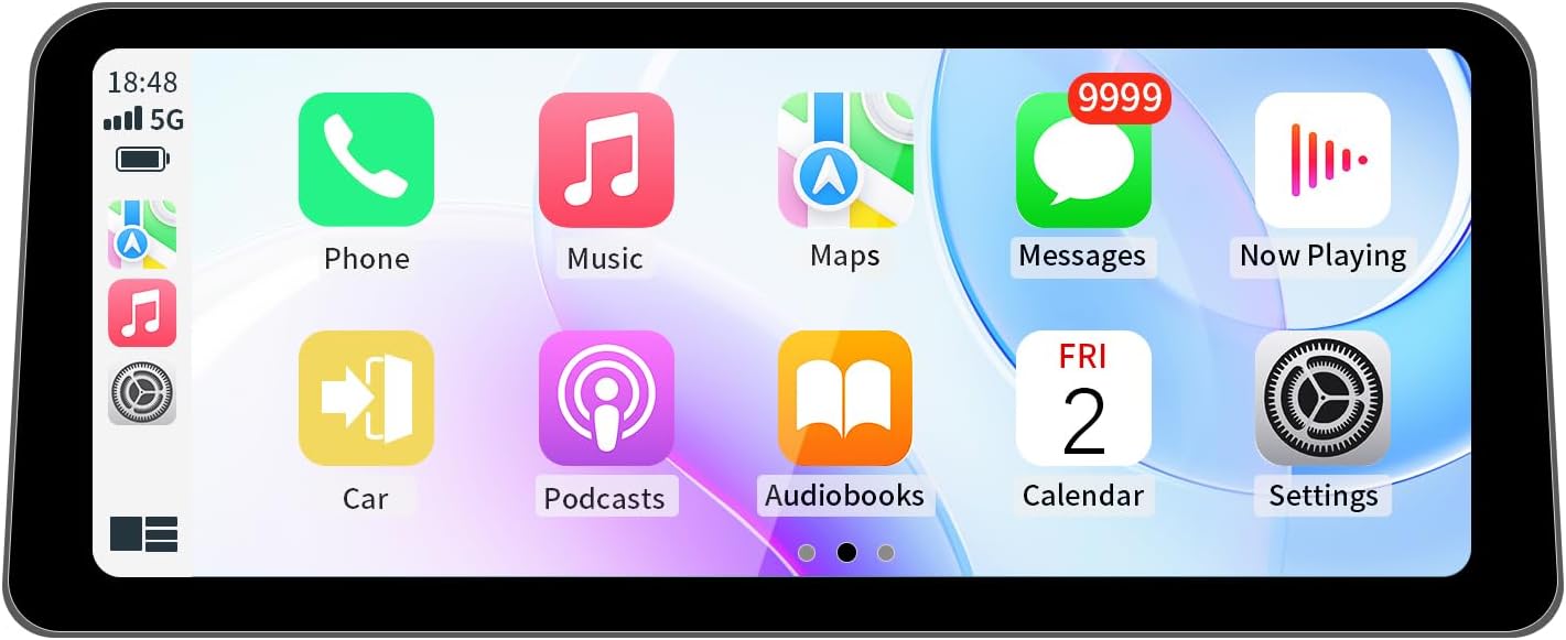 Wireless CarPlay/Android Auto 12.3 Inch Touchscreen for BMW 5 Series F10/F11 (2012-2016) with NBT System, Car Radio Receiver, Multimedia, Bluetooth, Car Stereo