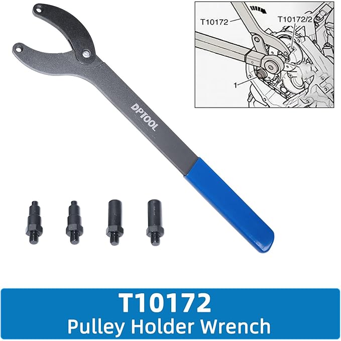 DPTOOL Timing Tool Kit Replacement for Audi VW 2.0 2.4 2.8 3.0T 3.2 4.2 5.2 Engine A4 A6 A6L A8 Q5 Q7 R8 303212 T40133 T40070 T40058 T10172 Alignment Camshaft Locking Tool