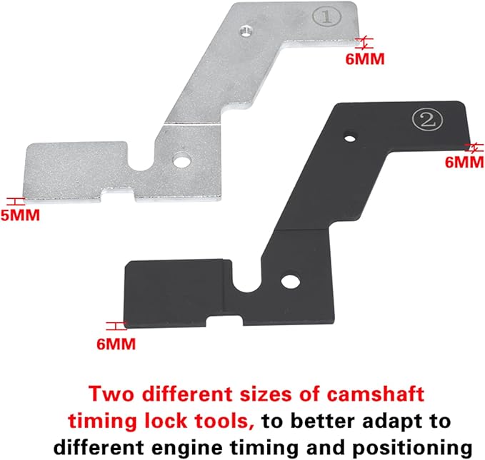Engine Camshaft Timing Locking Tool Kit, Compatible with Jaguar Land Rover Evoque Ford Edge Escape Volvo Mondeo 2.0T Mustang 2.3T, Replace 303-1595 303-1600 303-1594