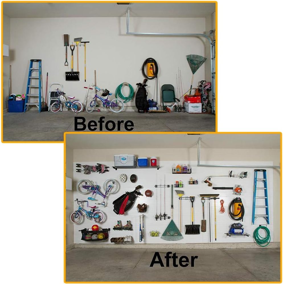 Intpro Slatwall Hooks Slatwall Accessories Utility Hooks Garage Storage Tool Organizer Large Heavy Duty Garage Panels Hooks for Ladders Bulk Items