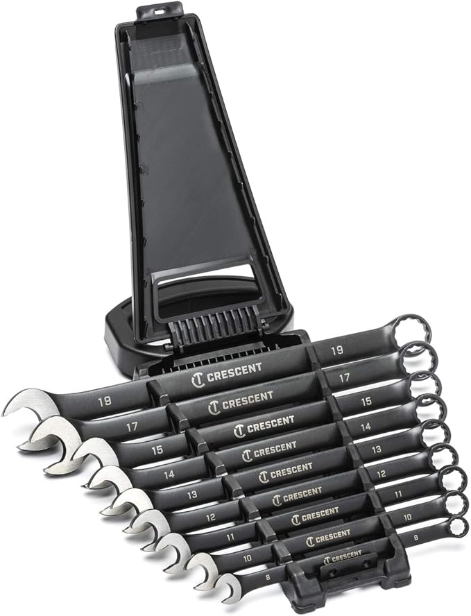 Crescent 9 Piece X10 12 Point Long Pattern Combination Metric Wrench Set - CCWS9BM