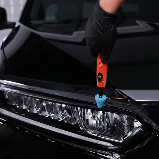 Mini Buffing Polishing Pads, 32Pcs Mini Detail Polisher Pads Use On Rotary Tools,Cordless Electric Drill, Polisher Tool for Tight Area Detailing Polishing Waxing and Sealing Glaze -HTDEPMIXUS