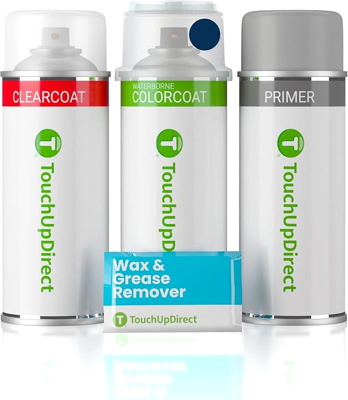 TouchUpDirect HX Antimatter Blue Compatible with Ford Exact Match Touch Up Paint Aerosol - Preferred Kit