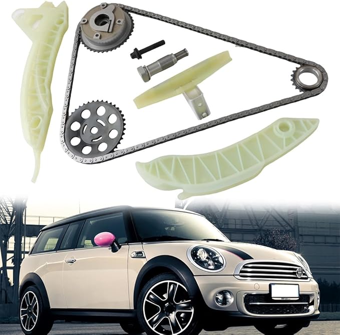 11317607551 Engine Timing Chain Kit with Intake Camshaft Phaser VVT Gear & Bolts Fit for MINI COOPER S R56 R57 R55 R58 N14B16 1.6L Turbo Replaces #11217588996 11367547955 11317565421