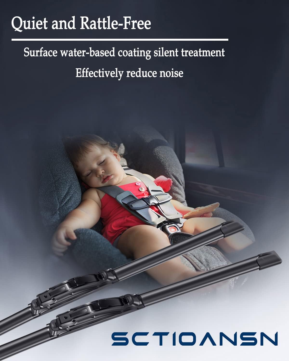 3Pcs Windshield Wipers for Subaru Crosstrek 2013-2017, Subaru Impreza 2012-2016, Nissan Murano 2009-2016, Original Equipment Replacement Automotive Windshield Wiper Blades- 26"/16"/12" (Set of 3)