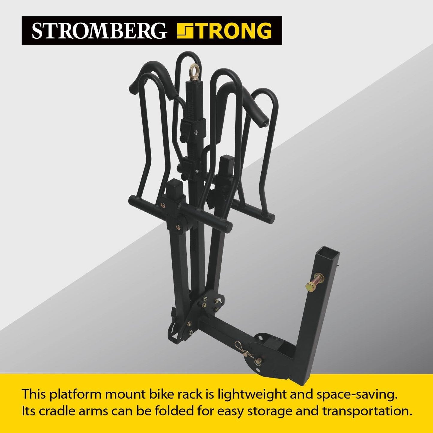 Stromberg Carlson Bike Carrier, Hitch Mount Bike Rack for Car, SUV, RV, Motorhome, Travel Trailer, 2-Bike Capacity, 2-Inch Receiver, BC-202 Model