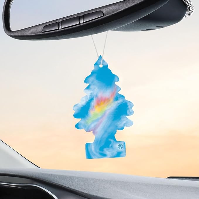 LITTLE TREES Car Air Freshener | Hanging Tree Provides Long Lasting Scent for Auto and Home | Fire Rainbow, 24 Air Fresheners
