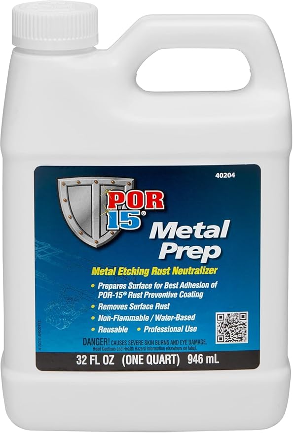 POR-15 Semi-Gloss Black Stop Rust Undercoating System, 3 Products, 32 fluid ounces each