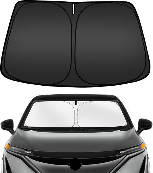 ARISMOTOR Windshield Sun Shade for NIS-san Ariya EV 2023-2025, Custom Fit Foldable Front Window Sunshade Sun Visor Protector, Block UV Rays Keep Your Car Cooler