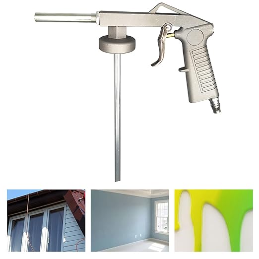 Air Undercoat Gun, Handheld Pneumatic Steel Chassis Armor Undercoating Spray Tool Pneumatic Automotive Application Sprayer for Automobile, Industry, Construction