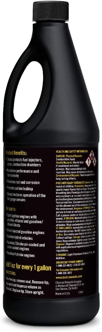 TECHRON - 266701317 Techron Concentrate Plus Fuel System Cleaner, 32 oz
