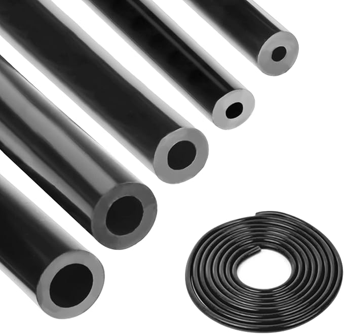 Vacuum Hose Automotive 10 FT 5PCS, 1/8" 5/32" 1/4" 5/16" 3/8" ID High Performance 130PSI, Vacuum Lines Automotive, Silicone Tubing Hose