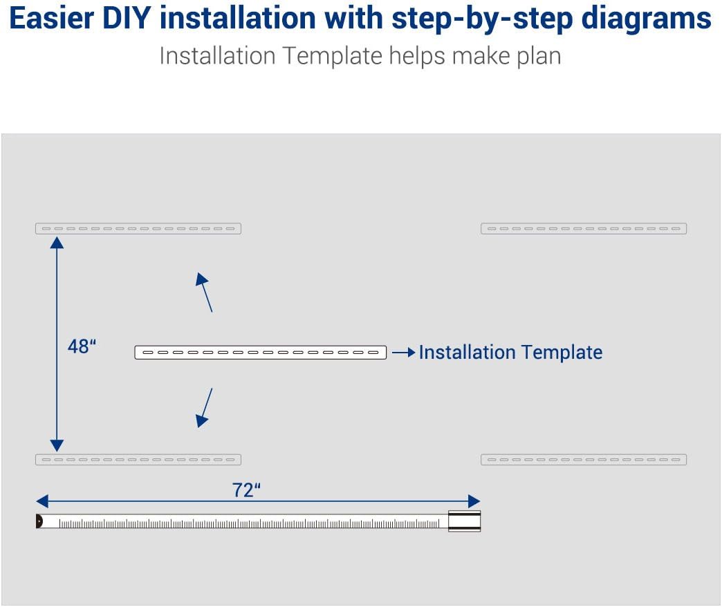 FLEXIMOUNTS 4x6 Overhead Garage Storage Adjustable Ceiling Rack 72" Length x 48" Width x 40" Height, 450lbs Weight Capacity, White