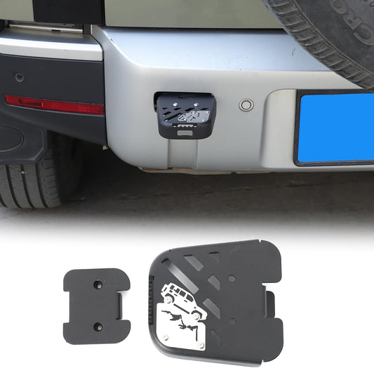 Rear Tow Towing Hook Foot Pedal for L@nd Rover Defender 90 110 130 2020-2025, Car Trailer Hook Carbon Steel Trailer Ring Accessories (Style B)