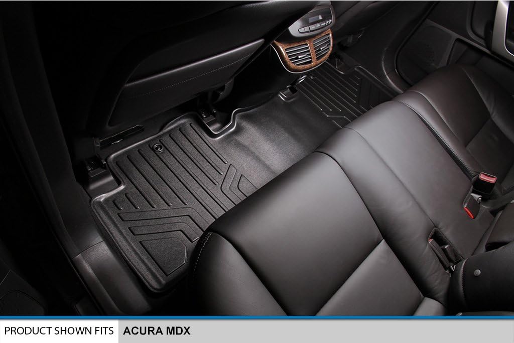 SMARTLINER Custom Fit Floor Mats 2 Row Liner Set for 2007-2013 Acura MDX