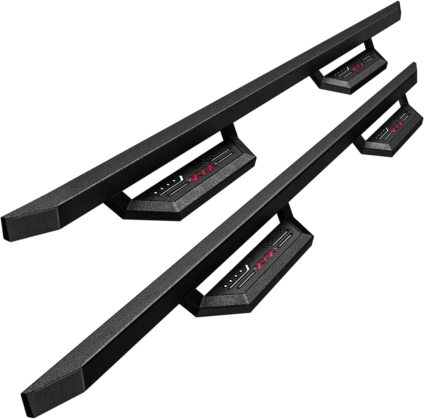 KYX Running Boards for 2015-2025 Ford F150 SuperCrew Cab/ 2017-2025 Ford F250 F350 SuperDuty Crew Cab, 6 inches Side Steps Nerf Bars Truck Step Rails