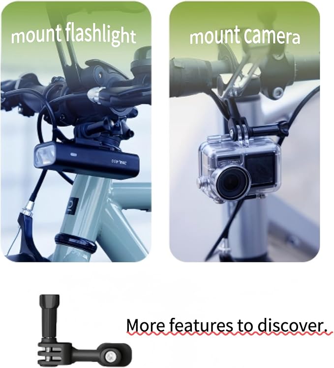 Rcool Universal Bike Phone Mount Holder,with Buckle Mount Base, 360°Rotation Four Corner Fixation for Bicycles Scooter eBike Dirt Road Cruiser Jogging Stroller Torch Light Dash Cam，Silver