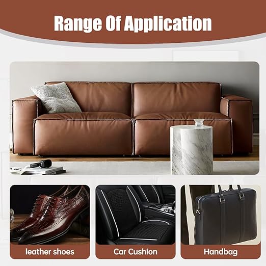 2026 New Advanced Leather Repair Gel, Vinyl Repair Kit for Car Seat, Professional Leather Repair Gel for Furniture, Multifunctional Couch and Jacket Repairs Kit (Coffee)