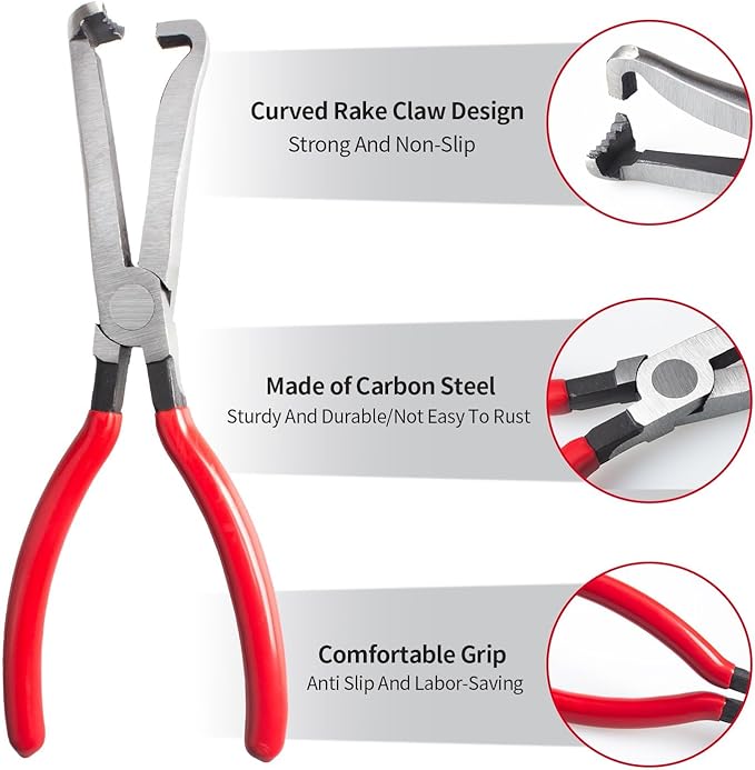 3PCS Electrical Disconnect Pliers, Upgrade Electrical Connector Pliers, Automotive Electrical Connector Removal Tool, Automotive Electrical Terminal Connector Separator Removal Tool for Cars