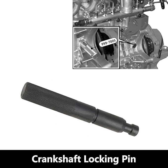DPTOOL Crankshaft Pulley Holding Tool Holder Wrench Compatible with Volvo C30 C70 S40 S60 S70 S80 V40 V50 V70 XC70 XC90 2.0L 2.4L 2.5L 5 Cyl Diesel Engine Replace 999-5433 303-1179 999-7005 999-7007