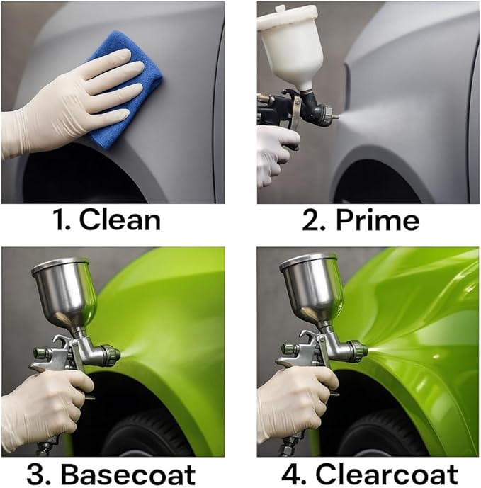 LiME LiNE Automotive Basecoats, 1k Urethane Base Coat Color (Silver Basecoat Quart)