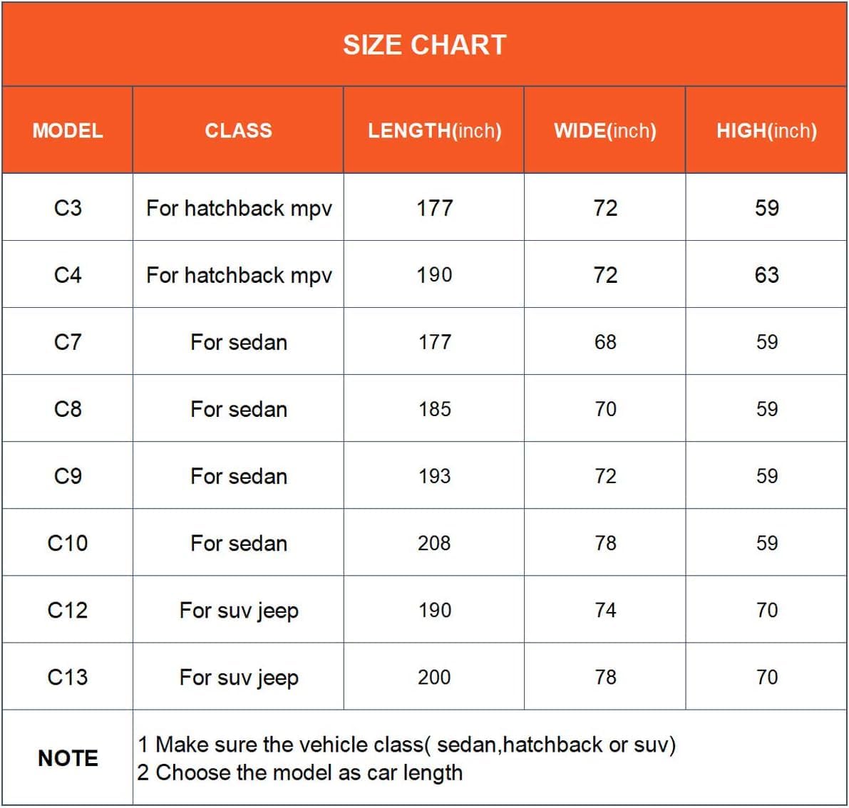 Kayme Car Covers for Automobiles Waterproof All Weather Sun Uv Rain Protection with Zipper Mirror Pocket, Suitable for Audi A4 Avant, Volvo V50 V60 V70, etc. Fit Station Wagon (178 to 190 Inch) 2XL