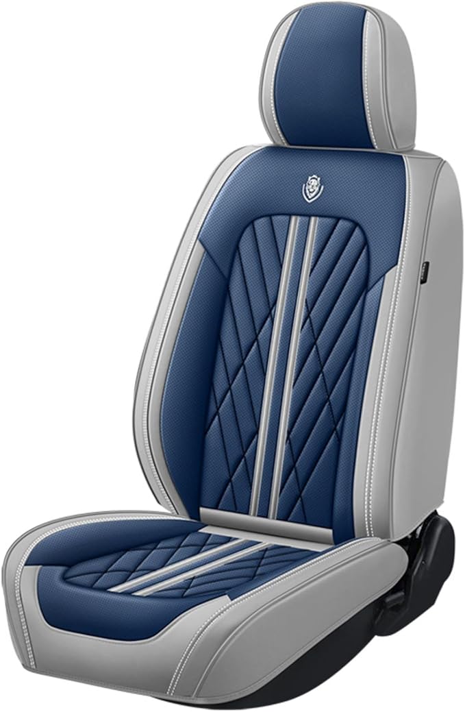 Universal Fit Waterproof Breathable Nappa Leather Automotive Vehicle Car Seat Covers Set Cushion Protector for Sedan SUV