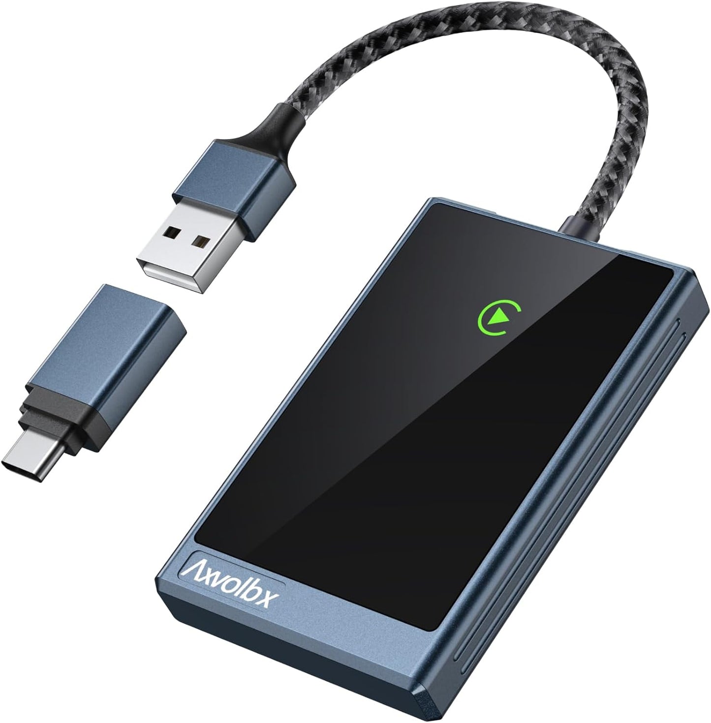 Wireless CarPlay Adapter for iPhone,2024 Upgraded Dual-core 5G Chip,Converts Wired to Wireless Carplay Dongle,Fast Connection Plug & Play, Fit for Cars with Built-in Wired CarPlay (Grey)