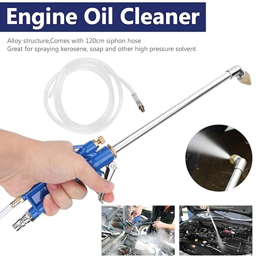 Undercoating Spray Gun for Car,Engine Cleaning Gun,Gun for Spraying The Car,Engine Cleaning Gun 40Cm Car Water Cleaning Gun Engine Oil Cleaner Pneumatic Tool with 1.2M Hose